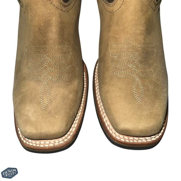 Old Corral Men’s Tan/Light Brown Suede Leather Top Cowboy Western Boots | NEW - Picture 4 of 14
